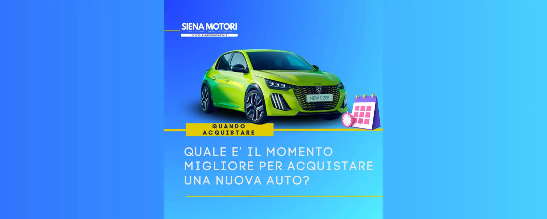 Quale è il momento migliore per acquistare una nuova auto?