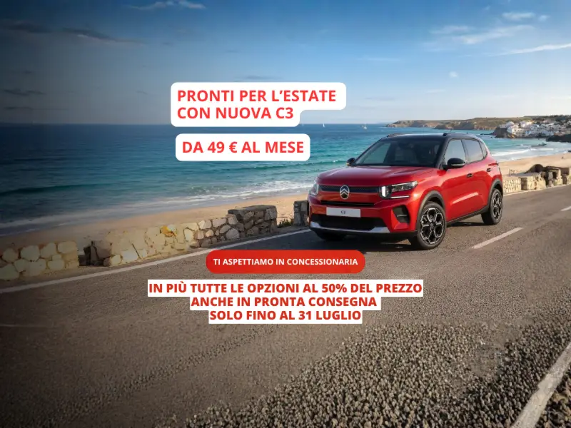 PARTI PER L'ESTATE CON NUOVA C3